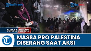 Pendukung Israel Serang Massa Pro Palestina di UCLA, Lempari Tenda hingga Rusak Barikade