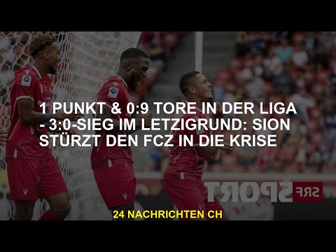 1 Punkt und 0: 9 Tore in der Liga - Victoria 3: 0 in der LineGigrund: Sion fällt in die Krise