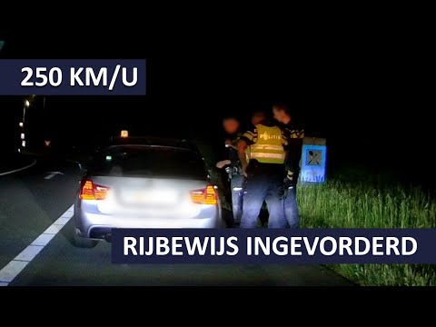 Politie | 250 KM/U | Rijbewijs ingevorderd | Dienst INFRA