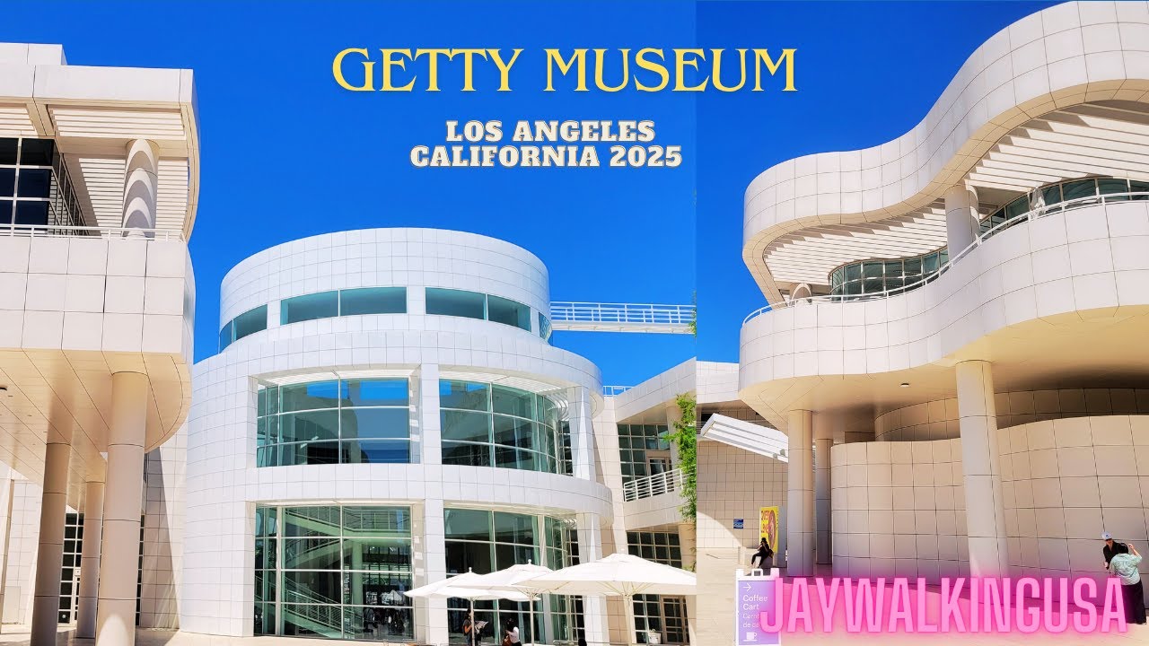Getty Museum Walking Tour   Beautiful Architecture & Museum Collection