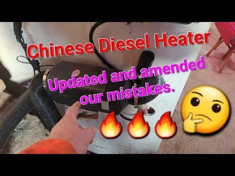 Chinese Diesel Heater waste oil burner, second installation.