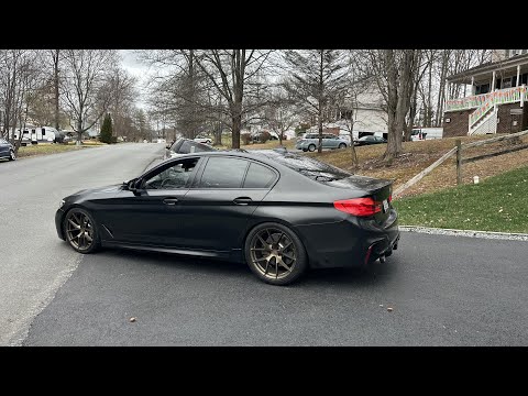I LOWERED MY BMY 540I G30 ON H&R SPRINGS (\*\*LOOKS INSANE\*)