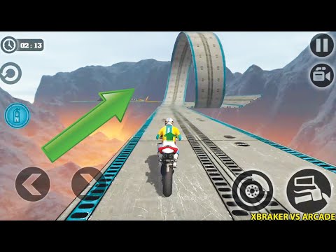 Impossible Moto Bike Tracks 3D - Yellow Bike Driving Simulator High Speed Levels 12 to 15 Gameplay
