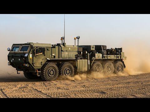 A Convoy U.S. Marine Corps and U.S. Army Vehicles during exercise Native Fury 22
