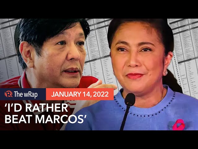 Disqualify Marcos? Robredo prefers to beat old rival in the polls