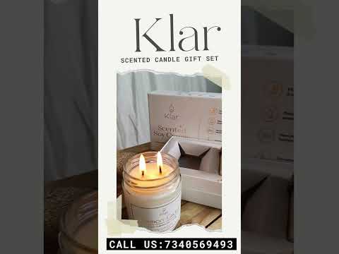 Klar Luxury Scented Soy Candle Gift Set ( Pack Of 2 )