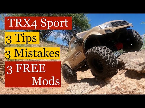 Traxxas TRX4 Sport - 3 FREE Mods - 3 Mistakes - 3 Tips for Newbies