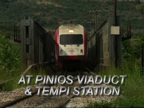 IC AEG DMU AT PINIOS VIADUCT & TEMPI STATION.