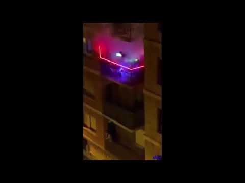 Man blasts Bosanska Artiljerija on Balcony FULL