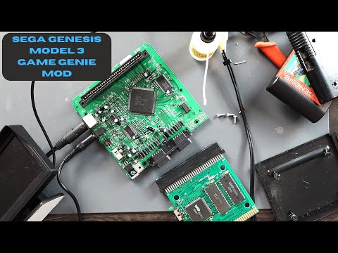 Sega Genesis Model 3 (Game Genie Mod )