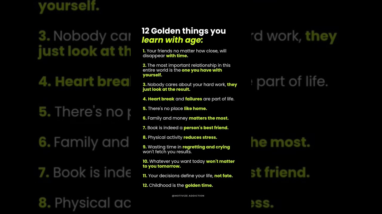 12 Hard Truths You Learn As You Grow Older (Life Lessons)