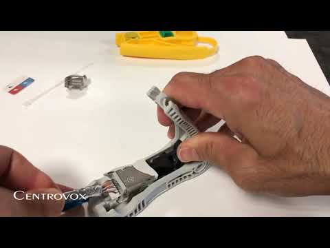 Siemon Z-Max Kat.6A Gewinkeltes Anschlussmodul - Montagevideo