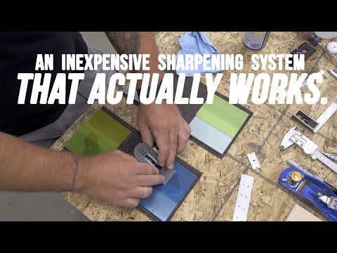 Best INEXPENSIVE Sharpening Kit THAT ACTUALLY WORKS / Scary Sharp System For Chisels and Plane Irons