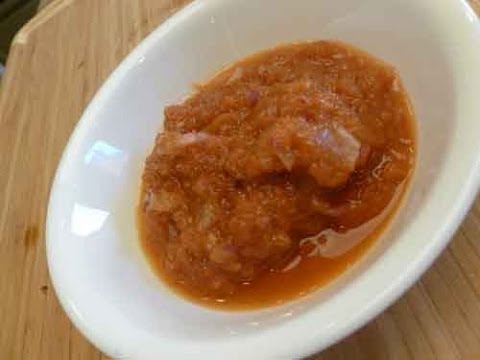 シャロット/オニオンチャツネ レシピ for Idlis and Dosas｜Show Me The Curry (Shallot/Onion Chutney Recipe for Idlis and Dosas | Show Me The Curry)