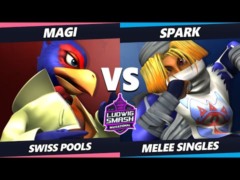 Ludwig Invitational - Spark (Sheik) Vs. Magi (Falco) SSBM Melee Tournament