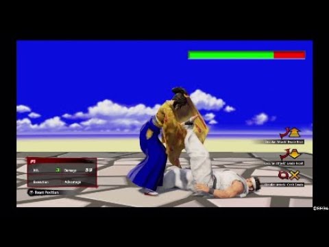 VF5US Aoi Basic Combos Check Desc