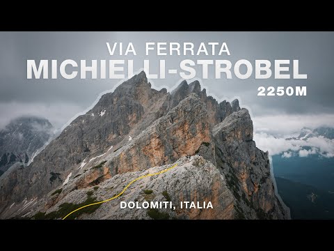 Via Ferrata Michielli Albino Strobel - Dolomity, Włochy