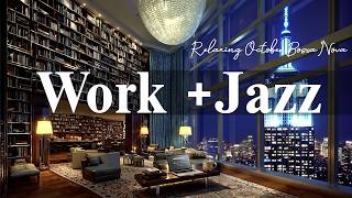 Work & Jazz ☕Relaxing October Bossa Nova with Cozy Coffee Shop Ambience For Study, Work