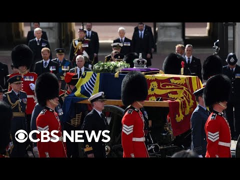 Queen Elizabeth II's coffin moved to Westminster Hall to lie in state | full video