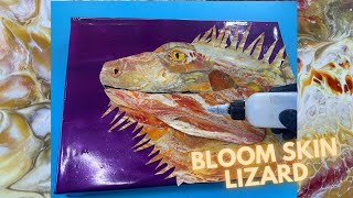 Textured 3D Bloom Skin Lizard - Fluid Art/Acrylic Skins