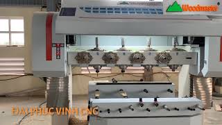 MÁY PHAY TIỆN CNC 4 Trục 16 dao Uôdmaster làm hoang thiện chân bang ghế - Báng súng giá tốt nhất