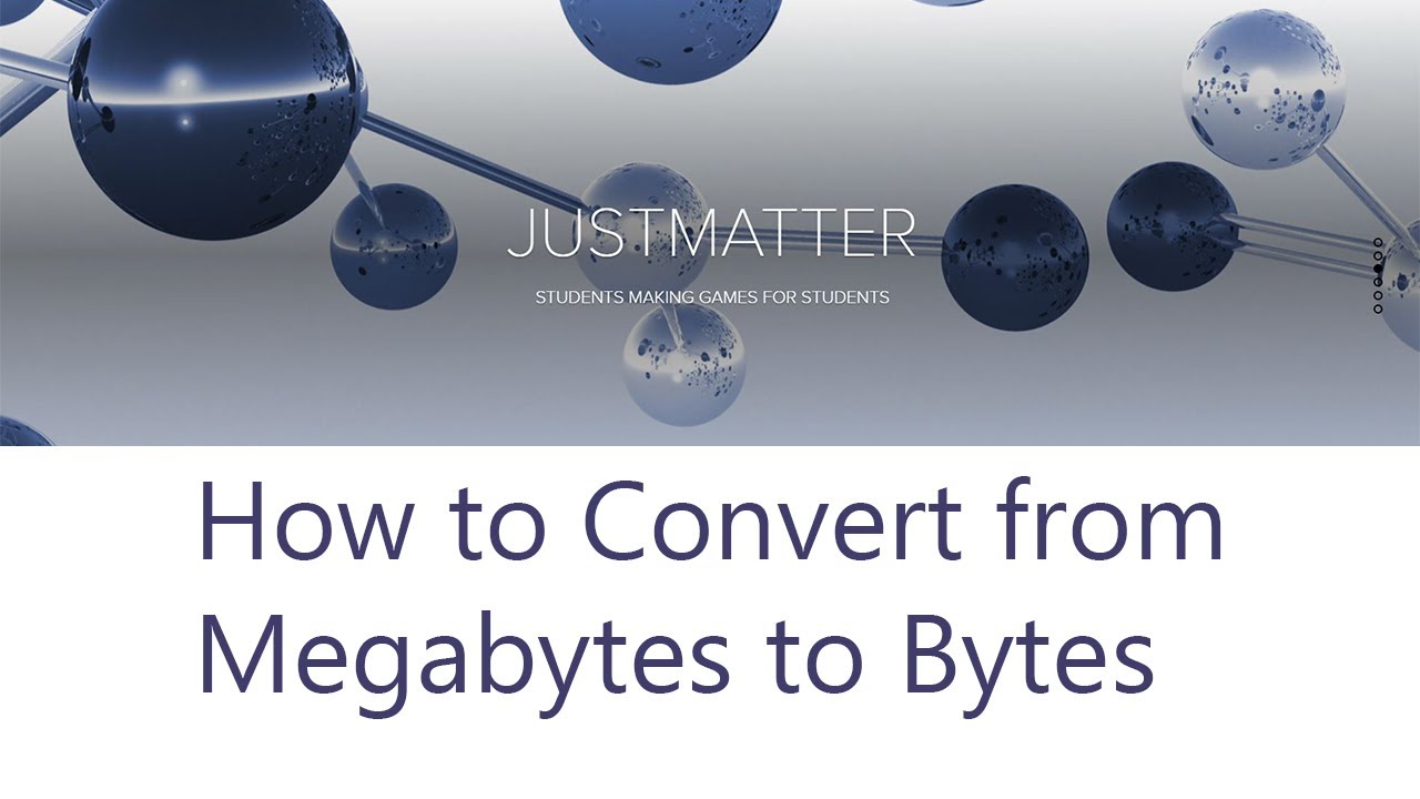 How to Convert from Megabytes to Bytes