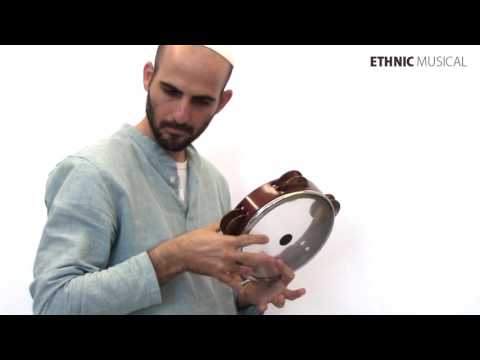 Professional Riq Riqq Tambourine - model #4 with Internal tuning