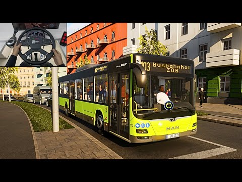 Realistic Bus Simulator 2025 - City Transport Simulator: Bus | Steering Wheel Gameplay
