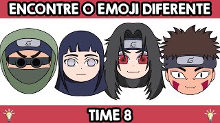 ENCONTRE O EMOJI DIFERENTE TIME 8 NARUTO - JOGO DO TIME 8 KURENAI - ENCONTRE O ERRO NARUTO(PARTE 3)