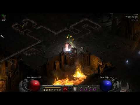 Diablo 2 Resurrected patch 2.5 - HardCore 1 min Chaos run with full tals set blizzard sorc