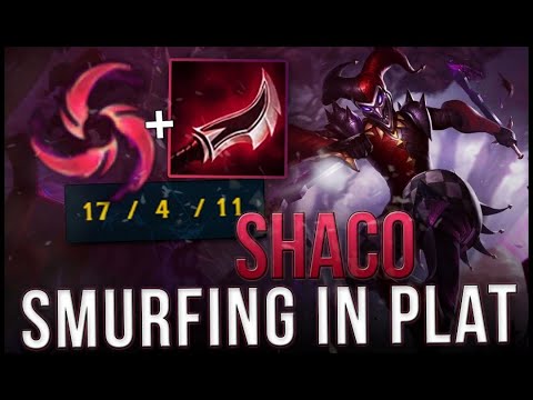 Shaco smurfing in EUNE Platin 1 [League of Legends] Full Gameplay - Infernal Shaco