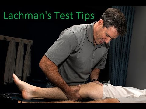 Modified Lachman s Test On a patient with a COMPLETE ACL TEAR