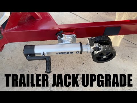 Upgrading the trailer jack on a wakeboard boat trailer