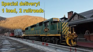 Chasing a high-and-wide load moved by Norfolk-Southern and Reading & Northern | Feb. 23 & 24, 2025
