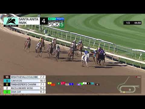Wishtheyallcouldbe wins Race 4 on Sunday, December 28 at Santa Anita Park