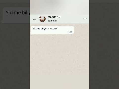 Yüzme bilmiyom 🤣