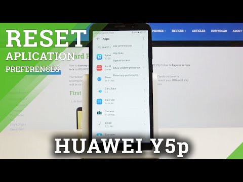 How to Reset App Preferences in HUAWEI Y5p – Restore App Settings