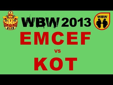 Kot 🆚 Emcef 🎤 WBW 2013 el.3 (freestyle rap battle)
