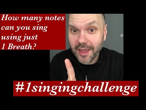 Singing Challenge - How Many Notes with 1 Breath - opera singer and voice teacher Gerald Thompson