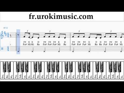 Cours de Piano (main droite) The Chainsmokers - Sick Boy Tuto Partitions um-ih829