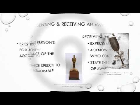 Chapter 17 - Special Occasion Speaking