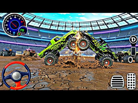 Monster Truck Clash 2025 | Real Arena Combat & Explosive Action Android Gameplay