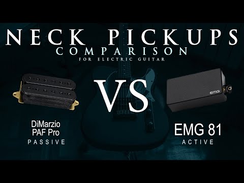 DiMarzio PAF PRO vs EMG 81 - Neck Guitar Pickup Comparison Tone Demo