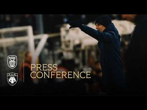 Press Conference:  PAOK FC  Vs AEK  Live PAOK TV