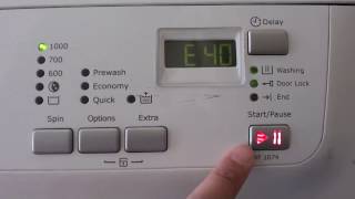 Electrolux Time Manager: How to Fix Error E40