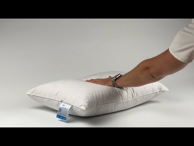 Подушка дитяча пухова з сірим пухом, 100% пуху