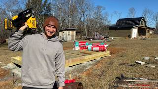 DIY Solar Kiln | Rockwool-Insulated Foundation Build (Part 1)