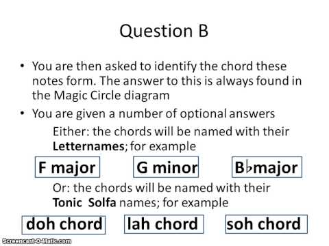 St Kilians Junior Cert: Doing the Triads Question