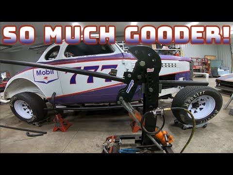 Vintage Chevy Race Car Gets NEW Nerf Bars, Shock Hoops, and Bumper! (HUGE ANNOUNCEMENT)