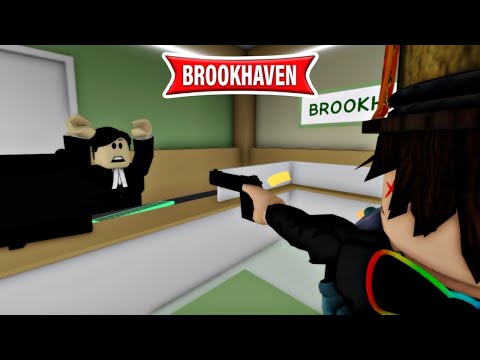 GENIUS ROBBER taking all the Bank's Money | Brookhaven Roblox Mini Movie